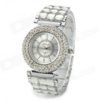 RELOJ CRISTALINO BRILLANTE CON CUARZO